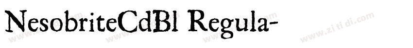 NesobriteCdBl Regula字体转换